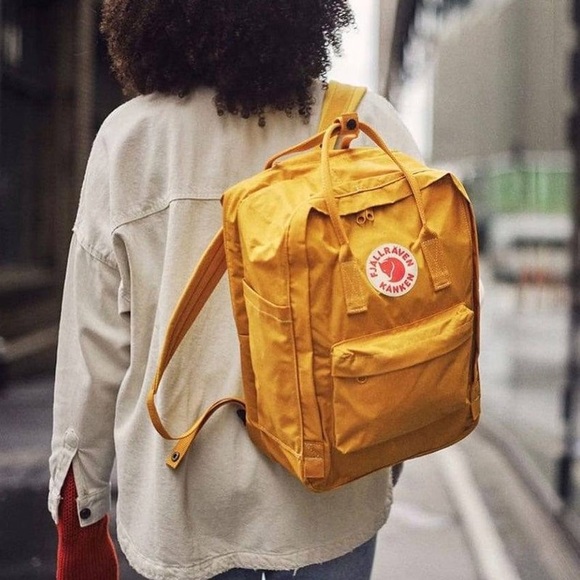 Fjallraven Bags Fjallraven Kanken Laptop Backpack 5 In Ochre